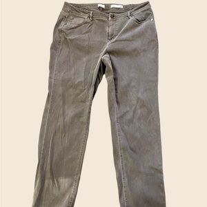 Authentic Fit, JJill Brown Denim, Slim Angle Jeans